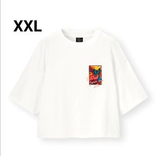 ジーユー(GU)のGU 　蜷川実花　クロップドグラフィックT(Tシャツ(半袖/袖なし))