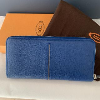 未使用品 TOD'S 長財布 ブルー