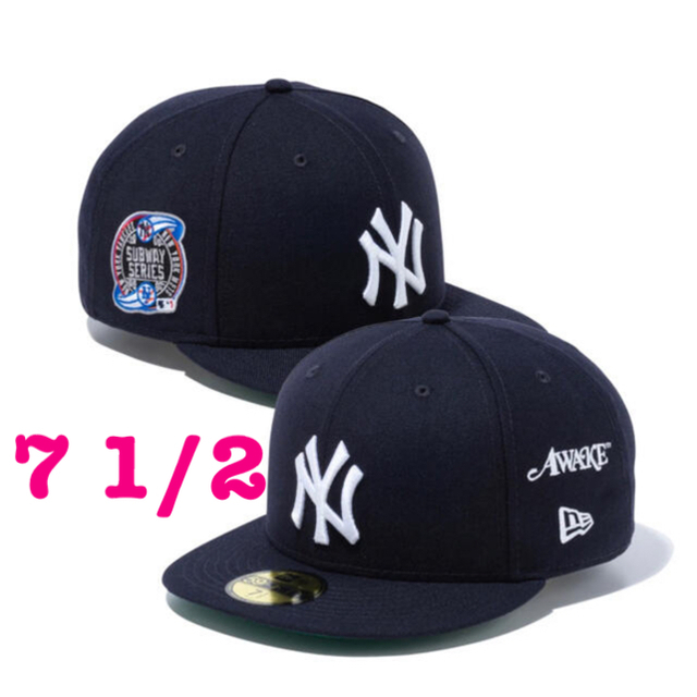 AWAKE(アウェイク)のawake newera 7 1/2 cap ニューエラ　ヤンキース メンズの帽子(キャップ)の商品写真