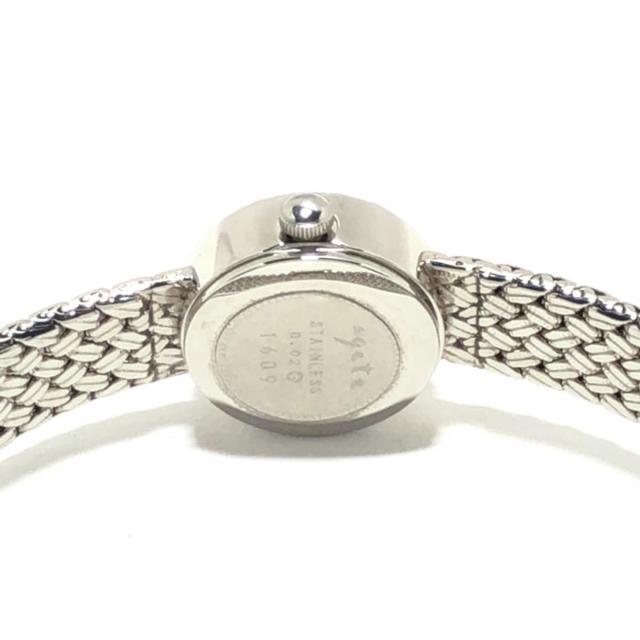 agete(アガット)のアガット 腕時計 - 0.02 レディース 黒 レディースのファッション小物(腕時計)の商品写真