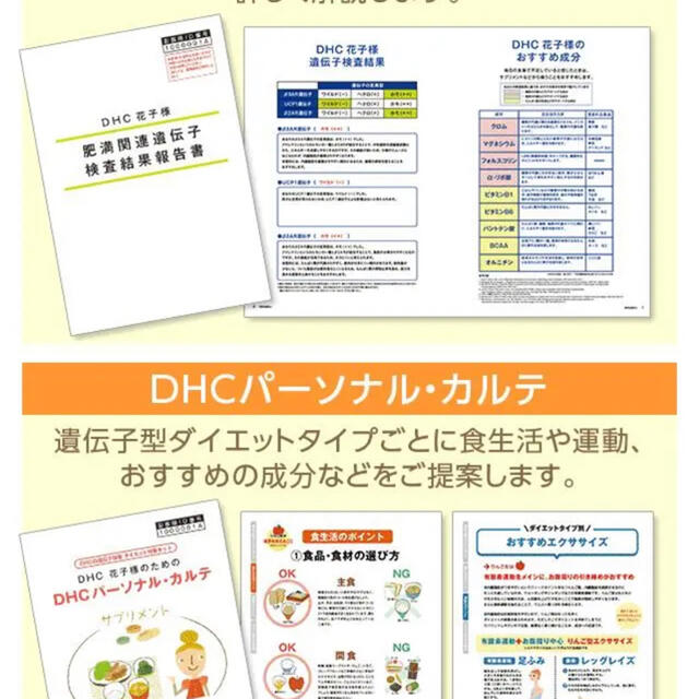 DHC(ディーエイチシー)のDHCの遺伝子検査 ダイエット対策キット コスメ/美容のキット/セット(その他)の商品写真