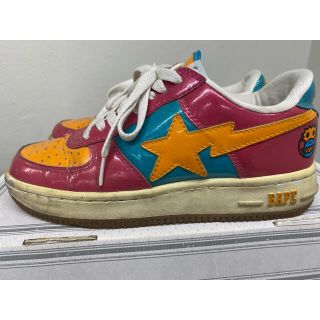 アベイシングエイプ(A BATHING APE)のAPE BAPESTA ラメ US6.5(スニーカー)