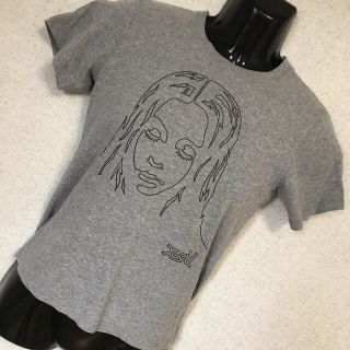 エックスガール(X-girl)のレディース　X-girl エックスガール ラメ ビッグシルエット Tシャツ　S(Tシャツ(半袖/袖なし))