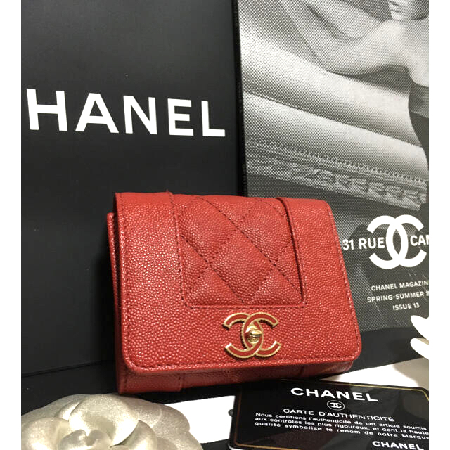 超美品♡ CHANEL シャネル マドモアゼル 三つ折り財布 正規品