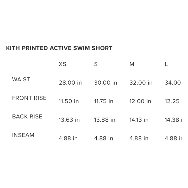 Kith Printed Active Swim Short