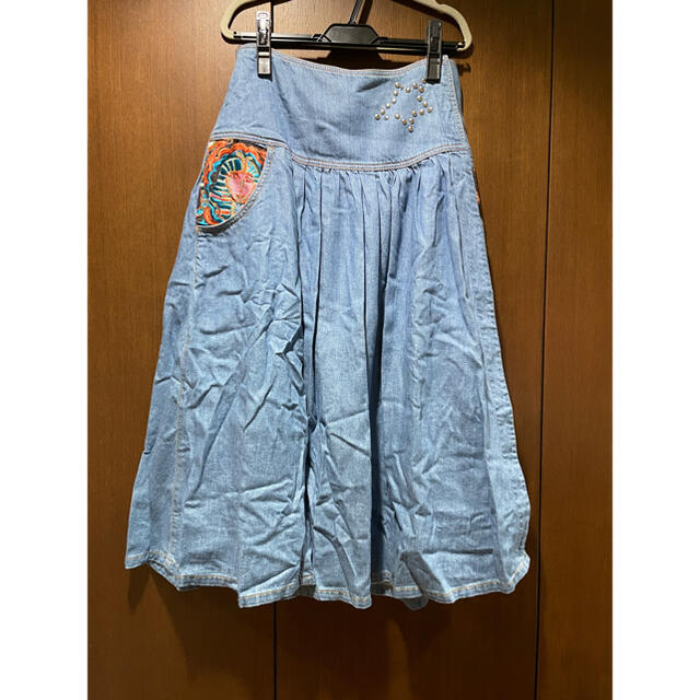TSUMORI CHISATO(ツモリチサト)の☆新品☆ツモリチサト エジプト デニム巻スカート レディースのスカート(ロングスカート)の商品写真