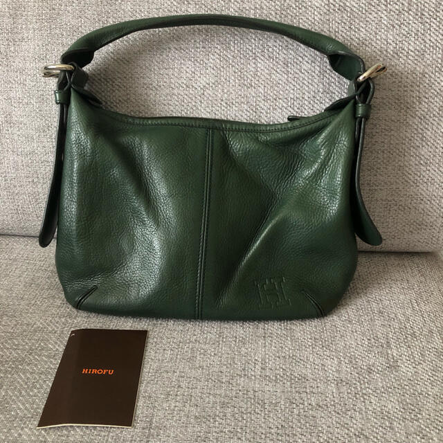 HIROFU ハンドバッグ　グリーン レディースのバッグ(ハンドバッグ)の商品写真