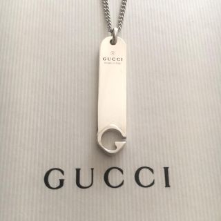 グッチ(Gucci)のGUCCIネックレストップ/社外ステンレスチェーン【男女兼用】(ネックレス)