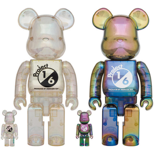 MEDICOM TOY(メディコムトイ)のBE@RBRICK project 1/6 CLEAR CHROME セット エンタメ/ホビーのフィギュア(その他)の商品写真