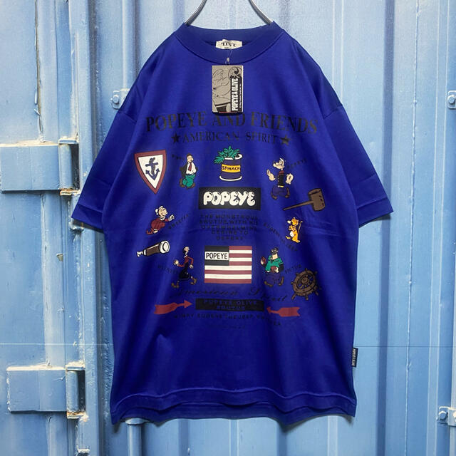 DEAD STOCK 90s POPEYE ポパイ Tシャツ デカロゴ 新品