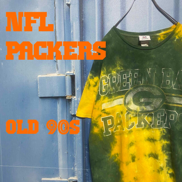 90s NFL PACKERS Tシャツ タイダイ染め old vintage