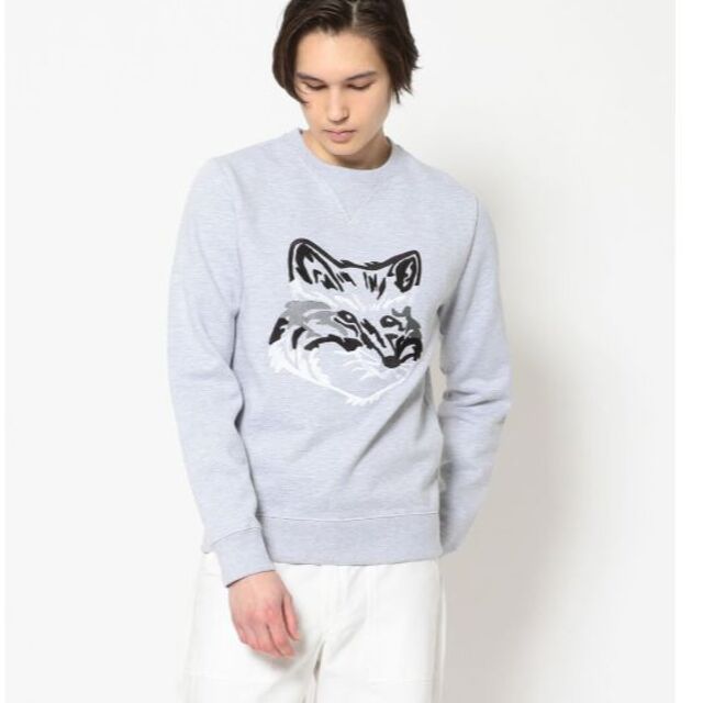 L新品 MAISON KITSUNE フォックス スウェットパンツ グレー