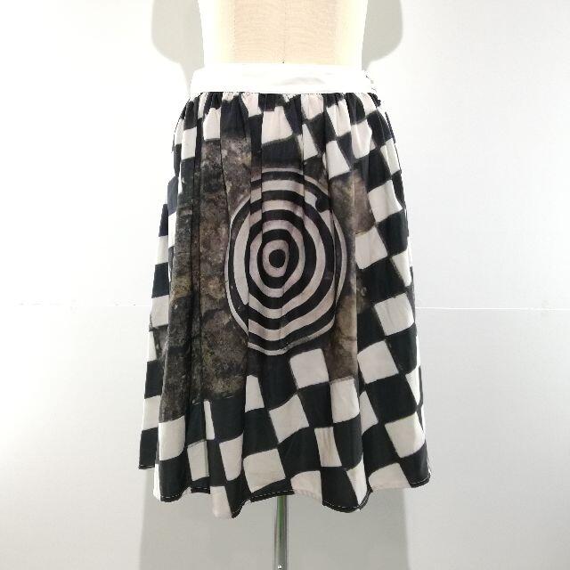 agnes b.(アニエスベー)のagnes b. アニエスベー 転写プリントスカート レディースのスカート(ひざ丈スカート)の商品写真