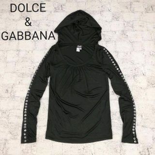 ドルチェアンドガッバーナ(DOLCE&GABBANA)のDOLCE&GABBANA ドルガバ サイドボタンフーディカットソー パーカー(パーカー)