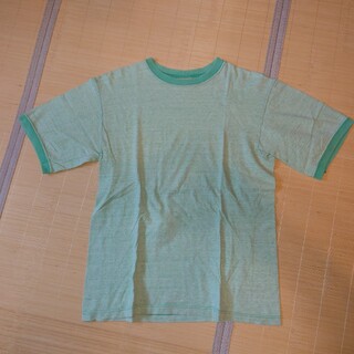 Usedclothing グッドウエア 霜降りトリムTシャツ ミントS(Tシャツ/カットソー(半袖/袖なし))