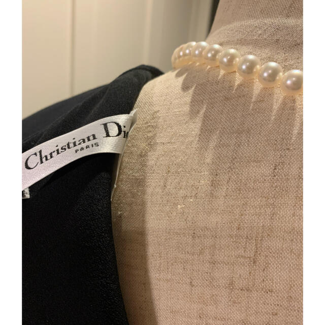 Christian Dior(クリスチャンディオール)のクリスチャンディオール  ブラック　ワンピース レディースのワンピース(ひざ丈ワンピース)の商品写真