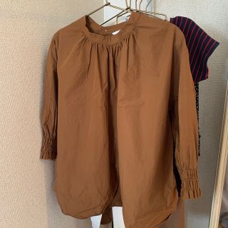 ユニクロ(UNIQLO)のギャザーブラウス　【ユニクロユー】(シャツ/ブラウス(長袖/七分))