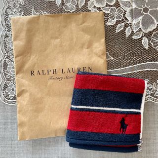 ラルフローレン(Ralph Lauren)のラルフローレン タオルハンカチ　未使用(ハンカチ/ポケットチーフ)