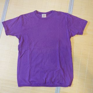 Usedclothing グッドウエア リブ付きTシャツ パープルM(Tシャツ/カットソー(半袖/袖なし))