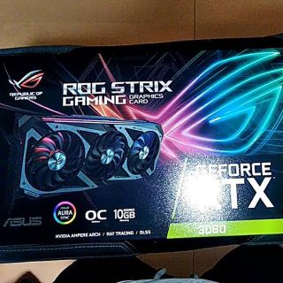 エイスース(ASUS)のASUS ROG-STRIX-RTX3080-O10G-GAMING 極美品(PC周辺機器)