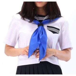 夏 制服 セーラー服 カフス無し 半袖 学校標準服 特大サイズもあり(セット/コーデ)