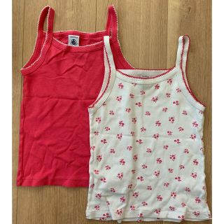 プチバトー(PETIT BATEAU)のkidsキャミソール102㎝とショートパンツ114㎝のセット(パンツ/スパッツ)