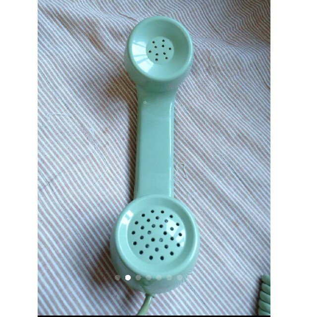 【昭和レトロ】日本電信電話公社製 プッシュ式電話機　(601-P)　みどり