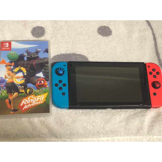 Nintendo Switch(ニンテンドースイッチ)のNintendo Switch リングフィットアドベンチャー セット エンタメ/ホビーのゲームソフト/ゲーム機本体(家庭用ゲーム機本体)の商品写真