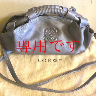 LOEWE????希少パイソンステッチ☆上品アイボリーワンショルダー兼斜め掛けバッグ