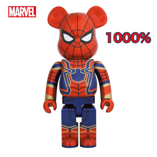 MEDICOM TOY(メディコムトイ)のBE@RBRICK IRON SPIDER 1000% インテリア/住まい/日用品のインテリア小物(置物)の商品写真