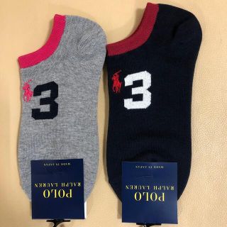 ポロラルフローレン(POLO RALPH LAUREN)の限定　新作新品　レディース  ポロラルフローレン　ショートソックス2足組　日本製(ソックス)