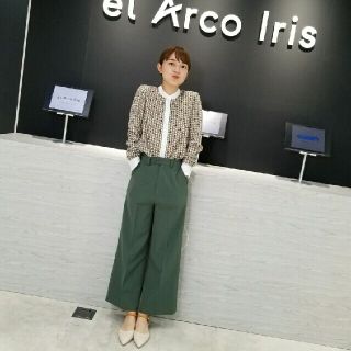 マウジー(moussy)のmoussy今期完売WIDE LEG パンツグリーンサイズ2(カジュアルパンツ)