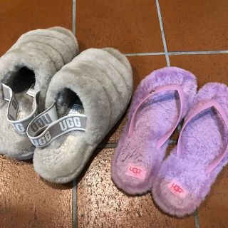 アグ(UGG)のUGGFluffYeahアグファーサンダルビーチサンダルFLUFFIE2足セット(サンダル)