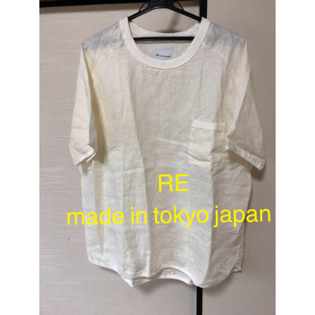 RE made in tokyo japan リネンTシャツ