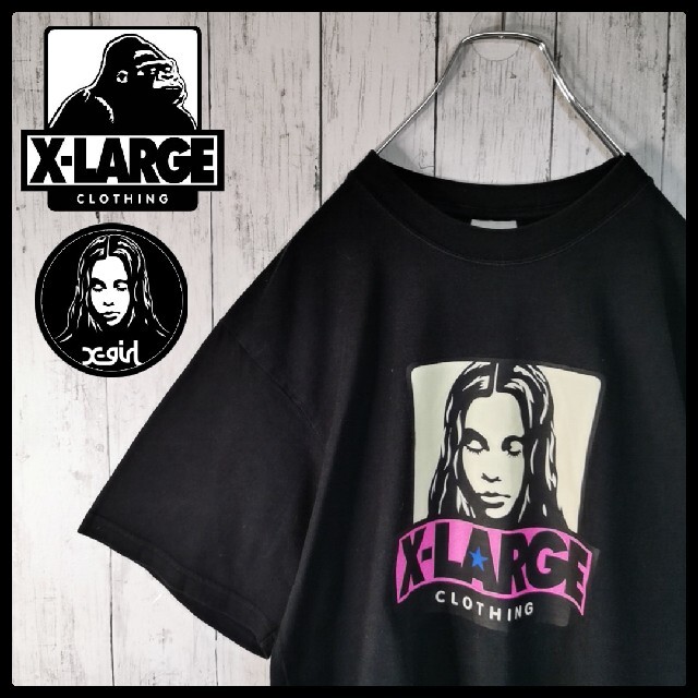 XLARGE(エクストララージ)の【限定コラボ】XLARGE×X-girl　ビッグロゴ　コラボTシャツ メンズのトップス(Tシャツ/カットソー(半袖/袖なし))の商品写真