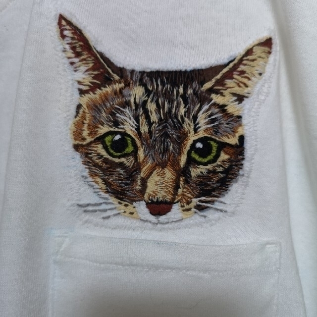 猫　犬　オーダーメイド　刺繍　Tシャツ 4