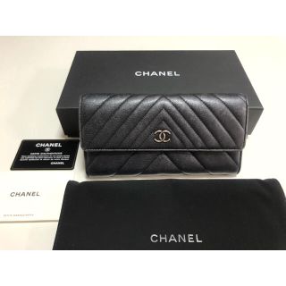 シャネル(CHANEL)のCHANEL  長財布  Vステッチ♡(財布)