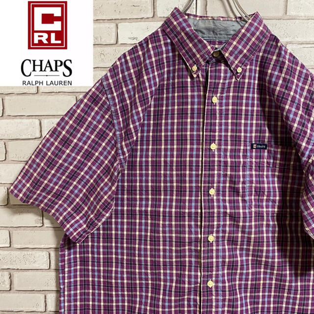 CHAPS(チャップス)の90s 古着 チャップス ラルフローレン  チェックシャツ ビッグシルエット メンズのトップス(シャツ)の商品写真