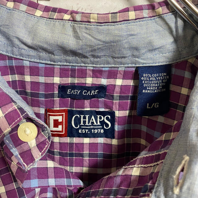 CHAPS(チャップス)の90s 古着 チャップス ラルフローレン  チェックシャツ ビッグシルエット メンズのトップス(シャツ)の商品写真