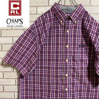 チャップス(CHAPS)の90s 古着 チャップス ラルフローレン  チェックシャツ ビッグシルエット(シャツ)
