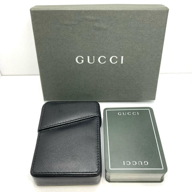 美品 GUCCI オールドグッチ トランプ レザーケース付き 箱付き ビンテージ