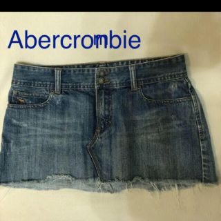 アバクロンビーアンドフィッチ(Abercrombie&Fitch)のアバクロ　デニムスカート Mサイズ(ミニスカート)