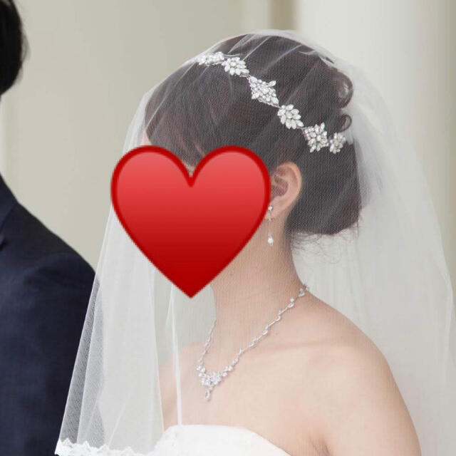 結婚式 リボンカチューシャ スワロフスキー リーフモチーフの通販 By N S Shop ラクマ
