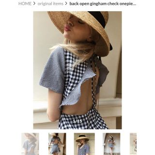 【最終お値下げ❗️】epine gingham check onepiece(ミニワンピース)