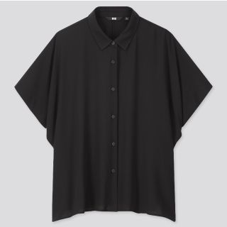 ユニクロ(UNIQLO)のユニクロ レーヨンブラウス 半袖(シャツ/ブラウス(半袖/袖なし))