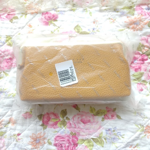 【未使用】ショルダー バッグ財布 がま口ポーチ 水玉 スマホ  黄色 レディースのファッション小物(財布)の商品写真