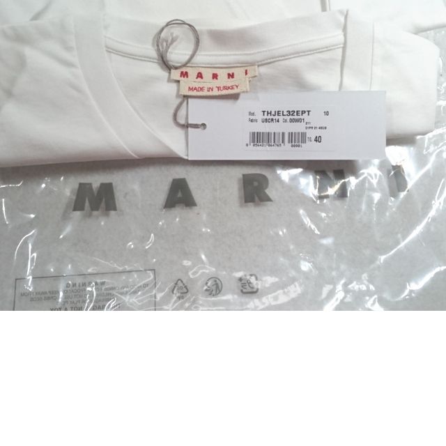 ●新品/正規品● MARNI フラワープリント ロゴ Tシャツ