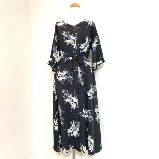 アズールバイマウジー(AZUL by moussy)の新品★AZUL BY MOUSSY・花柄ロングワンピース(ロングワンピース/マキシワンピース)