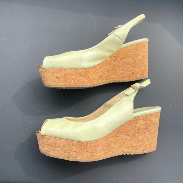 新品未使用 JIMMY CHOO ウェッジソールサンダル 36/ 23cm-