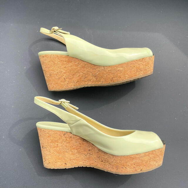 新品未使用 JIMMY CHOO ウェッジソールサンダル 36/ 23cm-